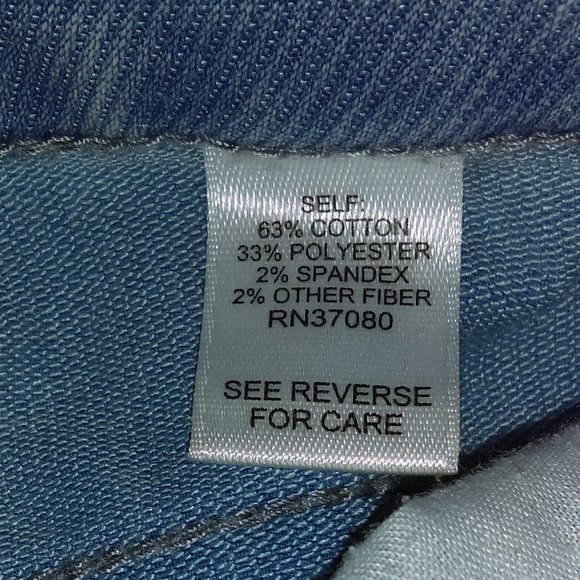 🏝️Versona Shorts Sz 8 / 28 Womens Bermuda Regular Rise Blue Textured w/ Pockets - Picture 5 of 6